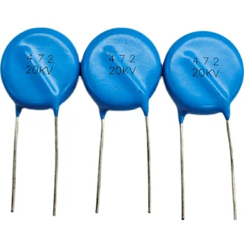 10BUC Înaltă frecvență albastru ceramice chip condensator 20KV 472K 4700pF de alimentare de înaltă tensiune condensator cu dielectric din ceramică