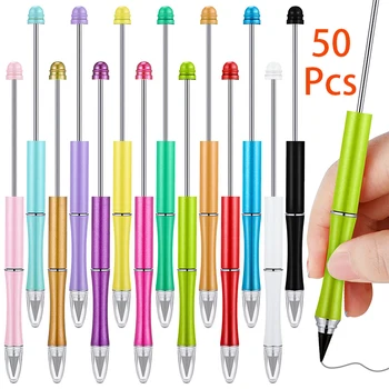 50Pcs Birou Creioane Elaborarea Creioane Infinit Creioane cu Margele Creion Fără Tăiere de Desen, Creioane de Metal