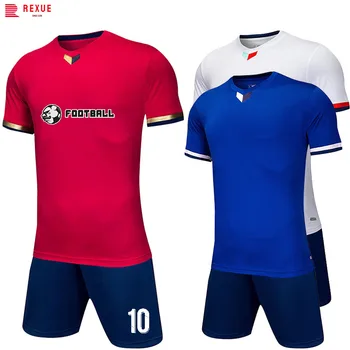 Personalizate Personalizate Tricou de Fotbal Costum pentru Copii Bărbați Uscare Rapidă, Respirabil 2 Piese de Vara Echipa de Club de Fotbal de Formare Uniforme