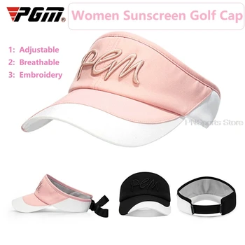 Pgm Golf Visor Femei Broderie Gol Pălărie De Top Pălării De Soare Pentru Femei Fete Vara Capac De Sport În Aer Liber Reglabil Golf Sepci De Baseball