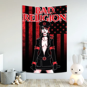 Rău Religii Trupa De Punk Rock Tapiserie Hippie Poliester Tapiserii Ins Pătură Dormitor Decor Pavilion Banner
