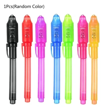 Colorat Invizibil Pen Bani Tester cu Lumina UV Built-in Baterii de Halloween Xmas Party Cadou Consumabile