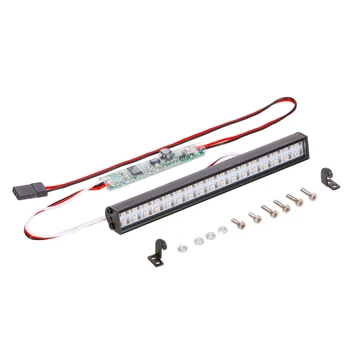 Lumini LED Bar 100mm Acoperis Metalic Faruri 34LEDs Lumina pentru 1/10 SCX10 Trx6 4WD Tamiya SCX10 HPI Masina