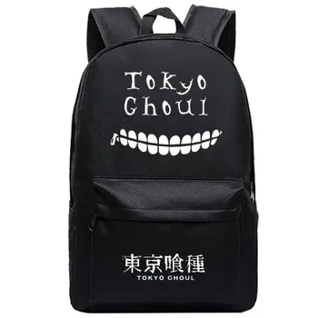 Tokyo Ghoul Anime Rucsac Negru Simplu Stil De Colegiu Școală Rucsac Pentru Adolescenti Copil Mare Capacitate Bărbați Femei Rucsac De Călătorie