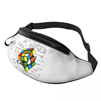 Matematica rece Rubix Rubixs Cub borseta Femei Bărbați Crossbody Sac de Talie pentru Telefon care Rulează Punga cu Bani