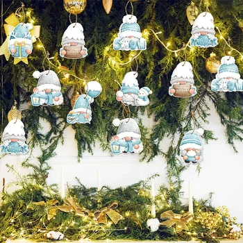 16pcs Pom de Crăciun Agățat Ornamente de Crăciun Gnome Pandantive Petrecere de Anul Nou Acasă, Copac Xmas Decor de Iarna Consumabile Partid