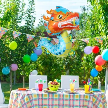 5pcs Anul Nou Chinezesc Baloane Baloane în Formă de Dragon Festivalul de Primăvară Balon pentru Anul Nou