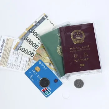 Femei/bărbați Clar Transparent PVC Pașaport Protector Caz Acoperire Călătoresc Impermeabil Deținător de Pașaport Carte de IDENTITATE a Titularului Cardului de Credit