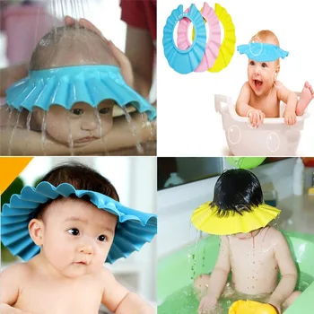Sampon Pentru Copii Capac Se Spală Părul Copii Baie Vizorul Pălării Reglabil Scut Impermeabil De Protecție Pentru Urechi, Ochi De Copii Pălării Pentru Sugari