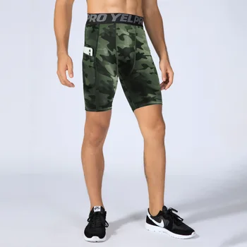 Compresie pantaloni Scurți Bărbați 3D Print Camuflaj Culturism Dresuri Scurte Bărbați Săli de sport pantaloni Scurți de sex Masculin Musculare în Viață Elastic pantaloni Scurți